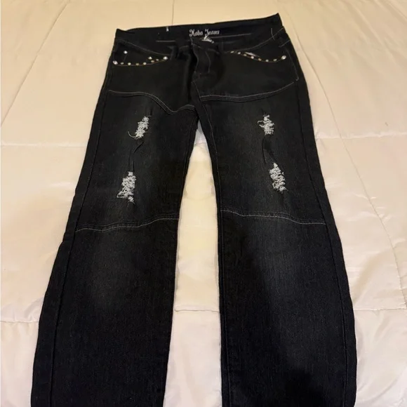 KABA Black Studded Jeans - Picture 6 of 6